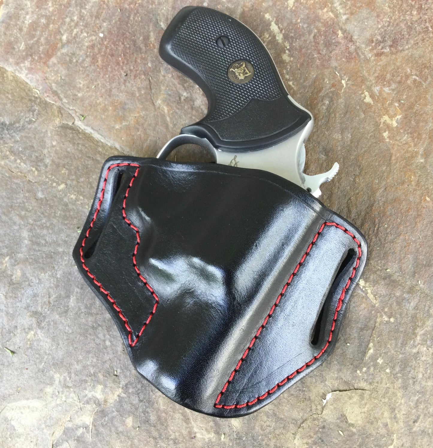 J Frame fancy stitch hip holster