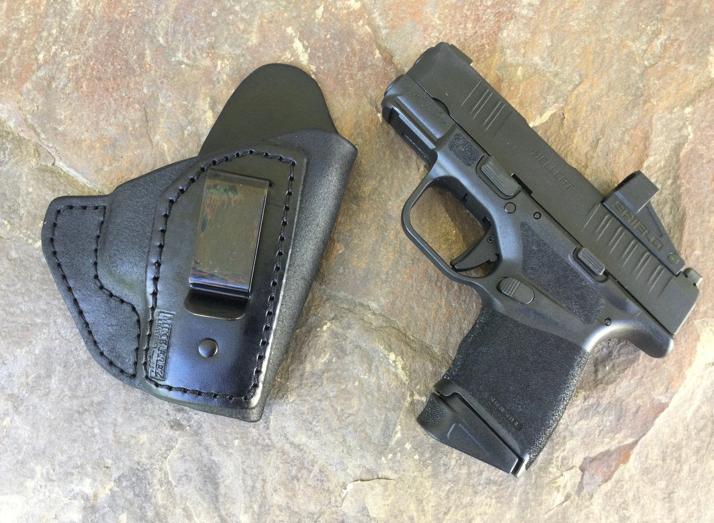 Inside the pant Rough-out Hellcat with optics